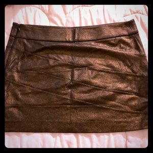Express Bronze Mini Skirt Size 8